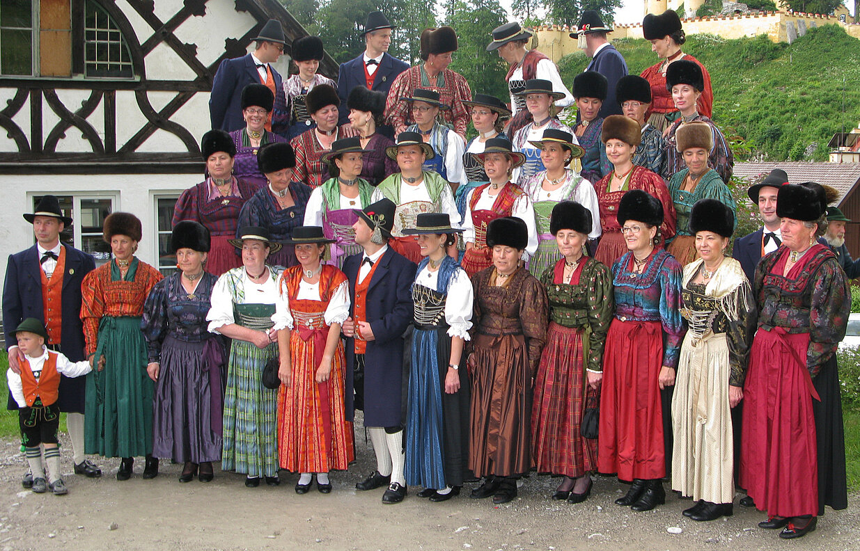 Historische Tracht in Schwangau