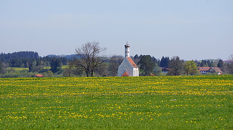 Wallfahrtskirche St. Coloman in Schwangau im Allgäu in Bayern