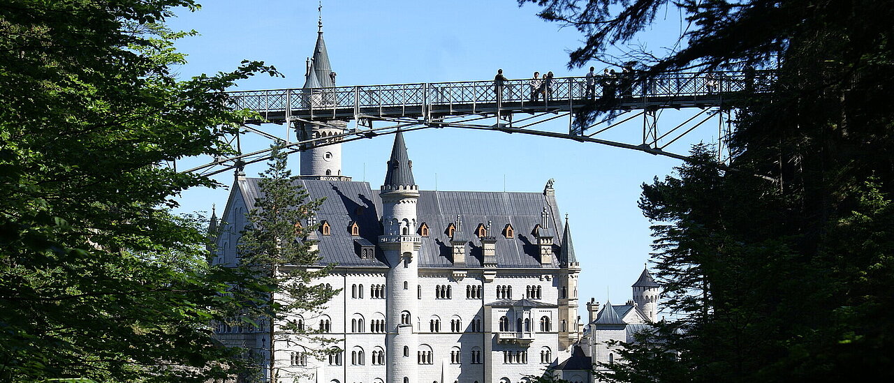 Marienbrücke bei Schloss Neuschwanstein in Schwangau im Allgäu