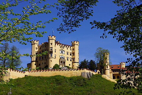 Das Königsschloss Hohenschwangau in Schwangau im Allgäu