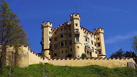 Schloss Hohenschwangau in Schwangau im Allgäu in Bayern