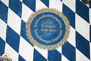 Fahne Krankenunterstützungsverein Schwangau
