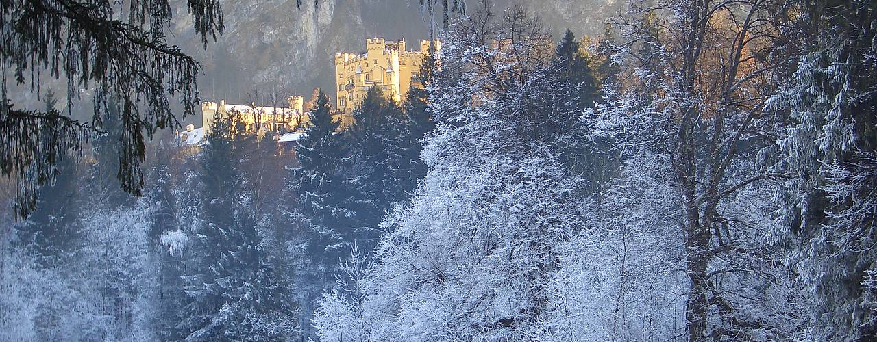 Schloss Hohenschwangau im Winter