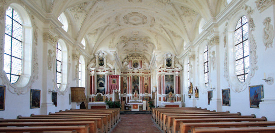 Walfahrtskirche St. Coloman Innenansicht