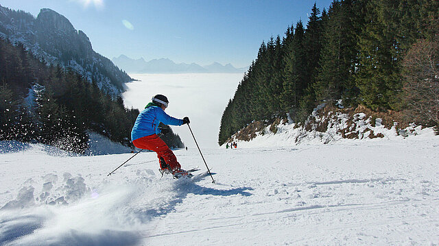 Skifahren am Tegelberg